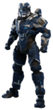 Commando armor in Halo 4 with FRCT skin.
