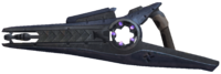 A profile view of the particle beam rifle in Halo 2.