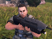 Bisenti's face in Halo: Combat Evolved Anniversary.