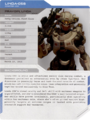 Dossier on Linda from the special edition of Halo 5: Guardians.