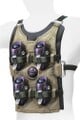 Concept art for Glassman's bomb vest.