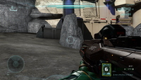 First-person view of the Hydra in Halo 5: Guardians.