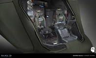 Concept art for the Pelican's cockpit in Halo 2: Anniversary.