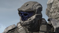 The base Cambion helmet in use on Cliffhanger.