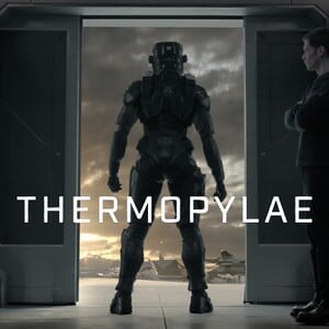 Fully-decloaked Instagram thumbnail for the Halo: The Television Series episode "Thermopylae."