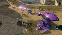 UNSC launches an assault on a Covenant Antlion.
