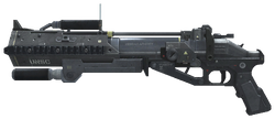 Halo: Reach Multiplayer Beta press kit images featuring a render of an M319 grenade launcher.