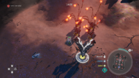 A group of Reavers launching their Thrasher missiles in Halo Wars 2.