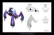 Concept art of the Deutoros-pattern Scarab for Halo Wars.