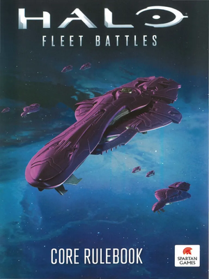 Cover artwork for the Halo: Fleet Battles core rulebook.