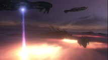 The Covenant Separatist ships glass Voi and its surroundings to contain the Flood threat.