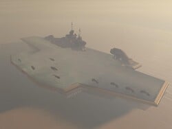 UNSC Carriers off the shore of Longshore.