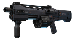 Pre-release render of the CQS48 Bulldog from Halo Infinite.