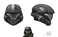 Concept art of the ODST helmet for Halo: Reach.