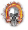 The icon for the Total Annihilation Skull in Halo Wars 2.