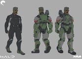 Concept art of Johnson in his ORION armor.