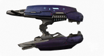 A Halo Reach Beta render of the Plasma Rifle, showing a red-purple hue reminiscent of the Halo 3 version. This is not present in the final game.