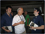 Paul Russel on the left then Jean Giraud aka Moebius center and Tom Doyle right.
