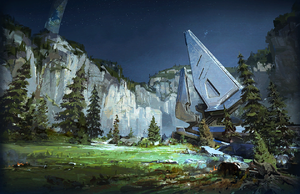 Main menu icon for the level Halo.