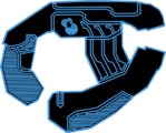 HUD icon of the Eos'Mak-pattern plasma pistol.