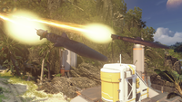 Twin 50mm unguided missiles fired from an M400 in Halo 5: Guardians.
