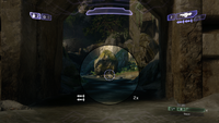 View through the 2× scope of the M41 in Halo 2: Anniversary multiplayer.