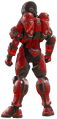 The armor from the back.