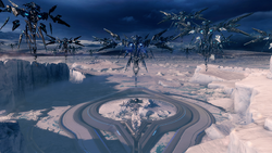 Guardians overlooking the cryptum used to trap Blue Team on Genesis.