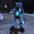 A Stealth Sangheili in Halo: Combat Evolved.