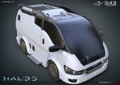 A render of the van's high-poly model.