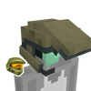 Icon for the Minecraft Character Creator item "UNSC Marine Helmet".