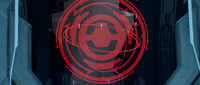 The Didact's symbol flashing over the Cartographer's display.