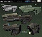 Models for the cinematic appearance of the MA5B in Halo Wars.
