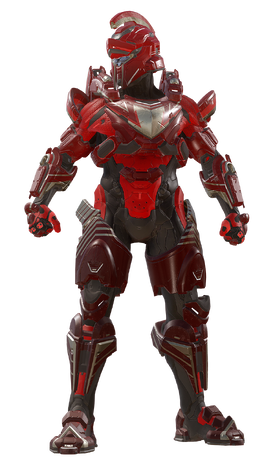 A render of Achilles, an armor set in the Infinity's Armory update.