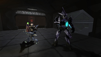 Zuka 'Zamamee and a SpecOps Unggoy in Halo: Combat Evolved.