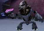 A Special Operations Unggoy wielding a Type-33 needler in Halo: Combat Evolved.