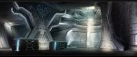 Concept art of the index chamber in Halo: Combat Evolved Anniversary.