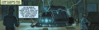 The Shaw-Fujikawa drive room of a refit Phoenix-class colony ship in Halo Wars: Genesis.