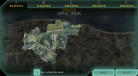 The overview of the area of the city seen in Operation A: Orphic Spear in Spartan Strike.