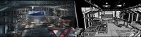 A after and before comparison of the hanger in the experience.