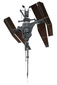 Cropped model render for a navigation beacon, cropped from a larger image depicting the concept and final model render.