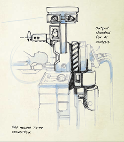 A sketch of a Cognitivie Impression Modeling machine drawn by Dr. Halsey from her personal journal.
