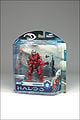 The red Spartan Hayabusa figure in package.