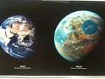 A comparison of Earth's size to Reach's.[2]