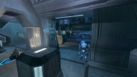 Covenant troops inside a room near the control room.