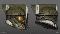 Concept art of the Sky Marshal helmet.