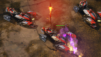 A Marauder launching a Thrasher missile in Halo Wars 2.[Note 1]