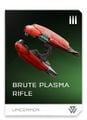 The Brute plasma rifle REQ card.
