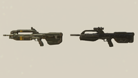 A BR85N in comparison to a BR55 in Halo 5: Guardians.