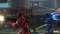 Spartans in combat.
